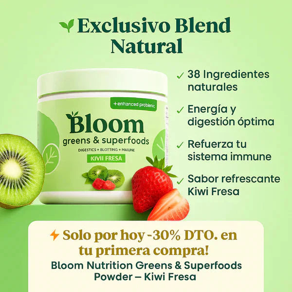 BLOOM NUTRITION GREENS & SUPERFOODS X 152GR