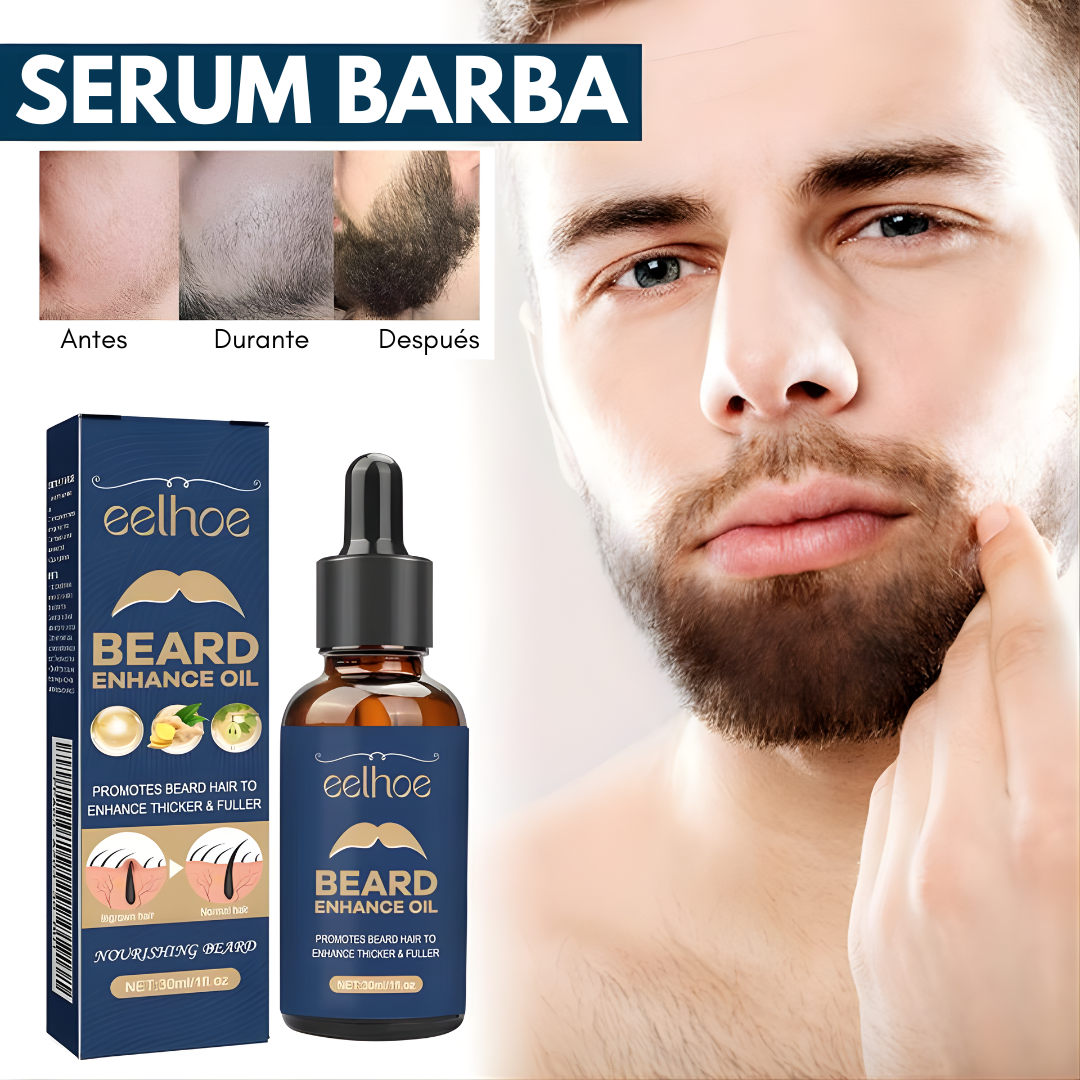 Crecimiento Total Barba 4 Semanas – Sérum Avanzado que Activa los Folículos y Rellena Zonas Vacías para un Look Más Masculino