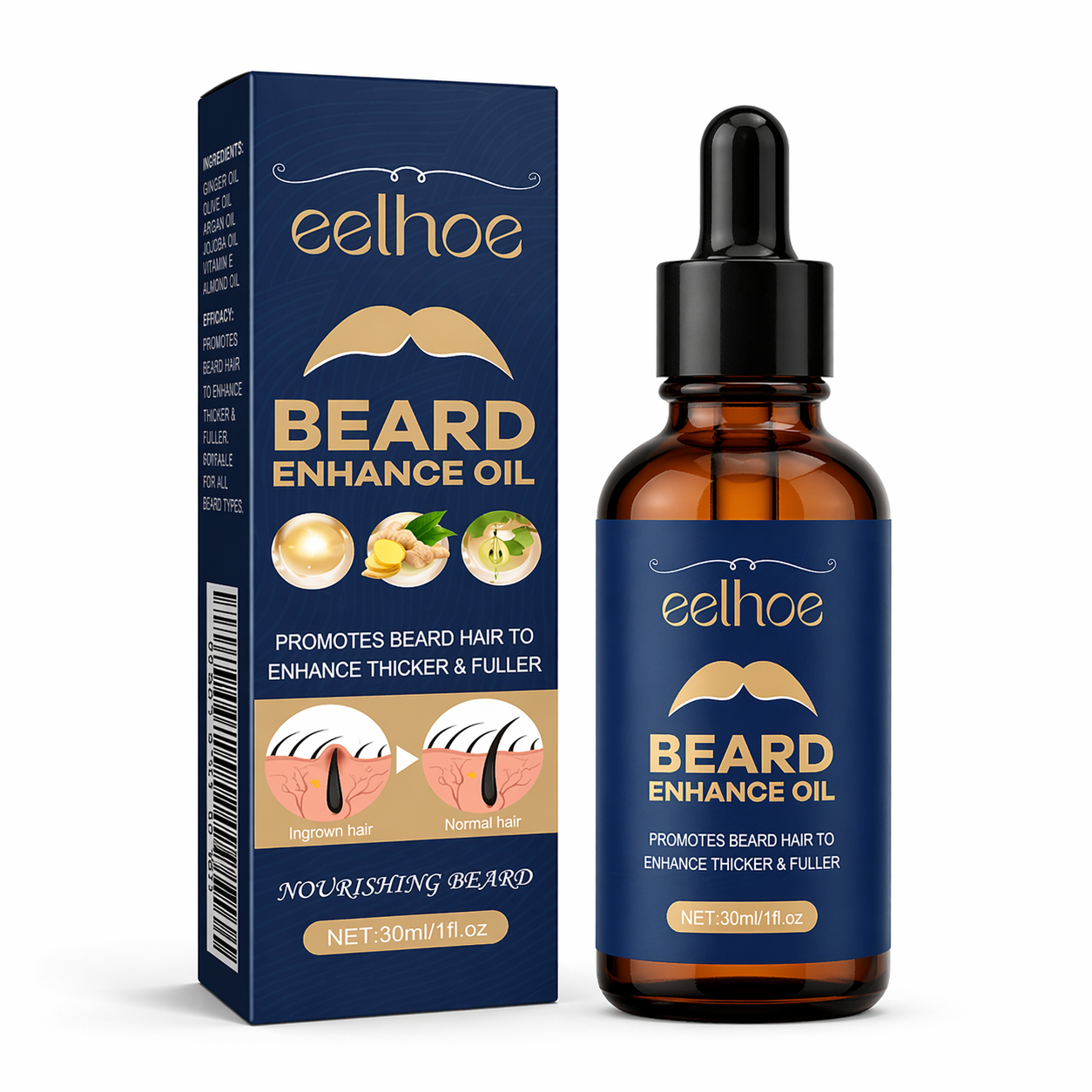 Crecimiento Total Barba 4 Semanas – Sérum Avanzado que Activa los Folículos y Rellena Zonas Vacías para un Look Más Masculino
