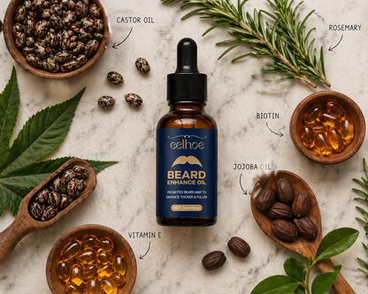 Crecimiento Total Barba 4 Semanas – Sérum Avanzado que Activa los Folículos y Rellena Zonas Vacías para un Look Más Masculino