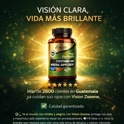 VISIÓN ZOOONE – Protege Tus Ojos y Recupera la Claridad Natural *90 Capsulas*