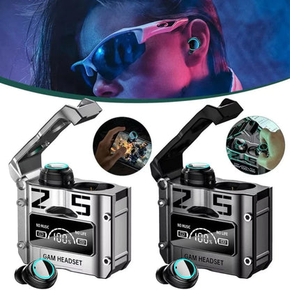 Auriculares deportivos TWS para gamers M25: Bluetooth 5.3, LED, micrófono con cancelación de ruido